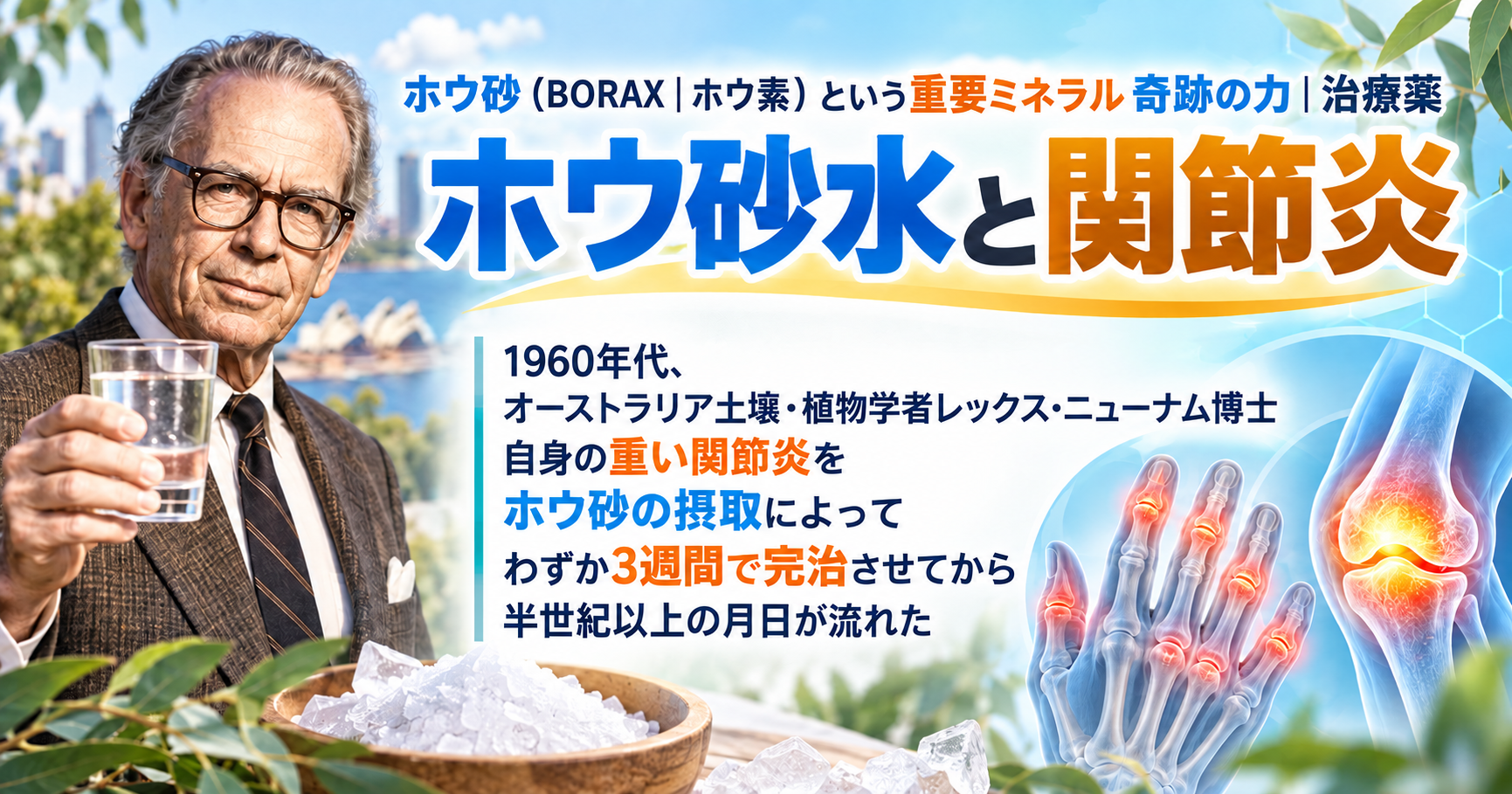 ホウ砂（ほうしゃ）｜地球上で最も見過ごされてきた～デトックス・ホルモン調整ミネラル