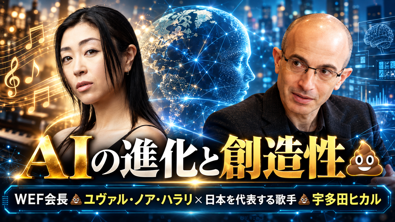 日本を代表する歌手・宇多田ヒカル｜ドヤ顔でWEF会長・ユヴァル・ノア・ハラリと対談する浅さ